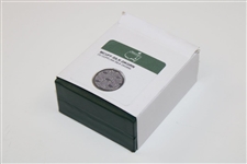 Masters Tournament Silk Dk Green Logo Cuff Links in Original Box - Made in Italy