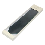 Masters Made in Italy Collection Dark Green Silk Tie with Navy Mini Logo Pattern