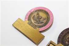 Two (2) US Junior Girls Championship Contestant Badges - 1962 & 1990