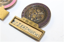 Two (2) US Junior Girls Championship Contestant Badges - 1962 & 1990