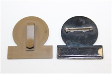 Two (2) US Junior Girls Championship Contestant Badges - 1962 & 1990
