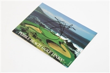 Jim Furyk Signed Pebble Beach Golf Links Official Scorecard JSA ALOA