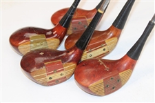 Five (5) Classic MacGregor Woods Inc. Byron Nelson, Super Eye-O-Matic & others