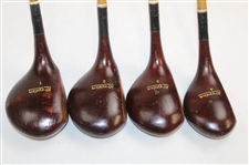 Kroydon Cusotm Built Registered Set of Stif-Flex Hatch Face 1, 2, 3 & 4-Wood Golf Clubs
