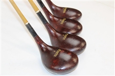 Kroydon Cusotm Built Registered Set of Stif-Flex Hatch Face 1, 2, 3 & 4-Wood Golf Clubs