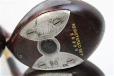 Kroydon Cusotm Built Registered Set of Stif-Flex Hatch Face 1, 2, 3 & 4-Wood Golf Clubs