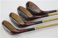 Kroydon Cusotm Built Registered Set of Stif-Flex Hatch Face 1, 2, 3 & 4-Wood Golf Clubs