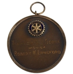 1921 Rotary International 5th District Golf Association Team Low Net Score Medal Won by R.W. Langford