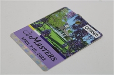 2022 Masters Tournament SERIES Badge #Q05585- Scottie Scheffler Winner