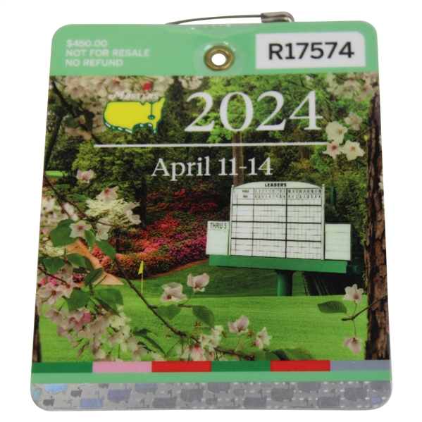 2024 Masters Tournament SERIES Badge #R17574 - Scottie Scheffler Winner