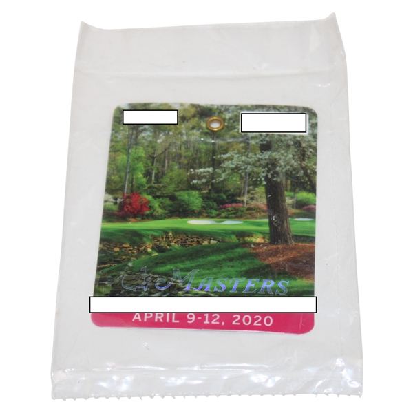 2020 Masters Tournament SERIES Badge in Original Unopened Packaging - Dustin Johnson Winner