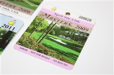 2007, 2008, 2009 & 2011 Masters Tournament SERIES Badges - Johnson/Immelman/Cabrera/Schwartzel