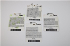 2007, 2008, 2009 & 2011 Masters Tournament SERIES Badges - Johnson/Immelman/Cabrera/Schwartzel