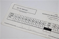 Chi Chi Rodriguez & Tommy Aaron Signed 1993 Infiniti Tourn. Of Champions Used Scorecard