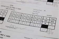 Zoeller, Sutton & Six Others Signed 1998 MCI Classic Used Scorecards