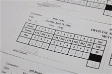 Zoeller, Sutton & Six Others Signed 1998 MCI Classic Used Scorecards