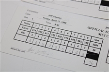 Zoeller, Sutton & Six Others Signed 1998 MCI Classic Used Scorecards