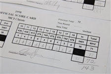 Zoeller, Sutton & Six Others Signed 1998 MCI Classic Used Scorecards