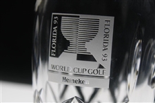 1993 Florida World Cup Cup Heinekin Waterford Crystal Pitcher