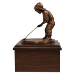 Pinehurst Country Club Putter Boy Bronze Sundial Statue on Plinth