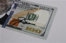 Jack Nicklaus Signed In Trump We Trust 100$ Bill JSA #AJ38955