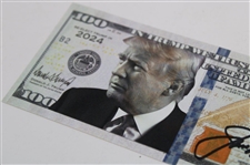 Jack Nicklaus Signed In Trump We Trust 100$ Bill JSA #AJ38955