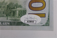 Jack Nicklaus Signed In Trump We Trust 100$ Bill JSA #AJ38955