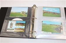 Fifty (50) Assorted PGA Course Postcards in Binder