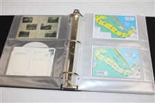 Fifty (50) Assorted PGA Course Postcards in Binder
