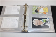 Fifty (50) Assorted PGA Course Postcards in Binder