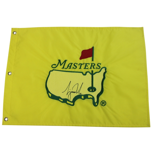 Tiger Woods Signed 1997 Masters Embroidered Flag JSA ALOA