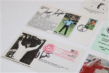 Ten (10) Major Champions Signed Cachets - Strange, Floyd, Pavin, Irwin & others JSA ALOA