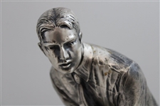 Large Bobby Jones Figural Golf Trophy On Wooden Base