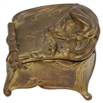 c.1910 Large Art Nouveau Lady's Jewel Box. Jennings Bros 
