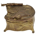 c.1910 Large Art Nouveau Lady's Jewel Box. Jennings Bros 