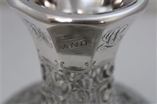 1898 Golf Club Of Lakewood New Jersey Open Handicap Foursome Tournament Sterling On Glass Trophy