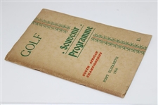 1934 South African Open & Amateur Golf Championship Official Program