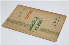 1934 South African Open & Amateur Golf Championship Official Program