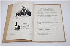 1934 South African Open & Amateur Golf Championship Official Program