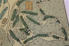 c.1920 Pinehurst Country Club Courses Layout  Map