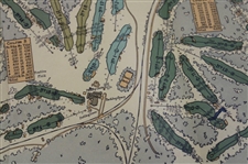 c.1920 Pinehurst Country Club Courses Layout  Map