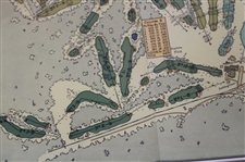 c.1920 Pinehurst Country Club Courses Layout  Map