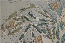 c.1920 Pinehurst Country Club Courses Layout  Map