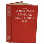 1928 American Annual Golf Guide w/Recap of Bobby Jones Wins Book