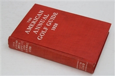 1928 American Annual Golf Guide w/Recap of Bobby Jones Wins Book