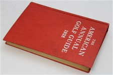 1928 American Annual Golf Guide w/Recap of Bobby Jones Wins Book