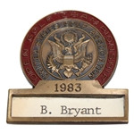 Brad Bryant’s 1983 US Open at Oakmont Contestant Badge