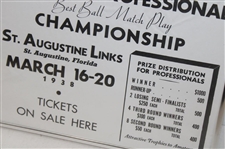 1938 National Amateur Professional Advertising Piece St. Augustine Links