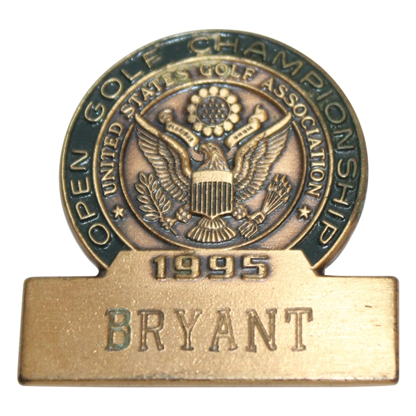 Brad Bryant’s 1995 US Open at Shinnecock Hills Contestant Badge