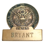 Brad Bryant’s 1995 US Open at Shinnecock Hills Contestant Badge